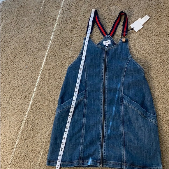M1858 created for Macy’s denim jumper mini dress - Picture 10 of 10